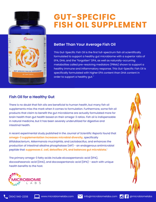 Gut-Specific Fish Oil