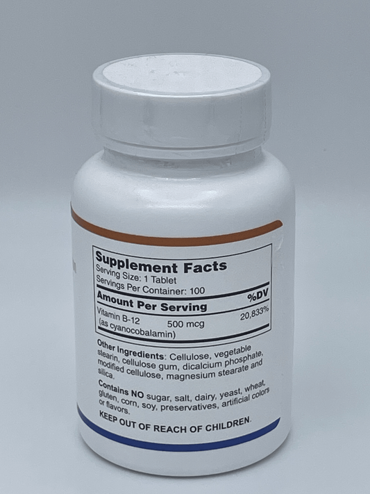 Vitamin B-12 / Cyanocobolamin 500 mcg