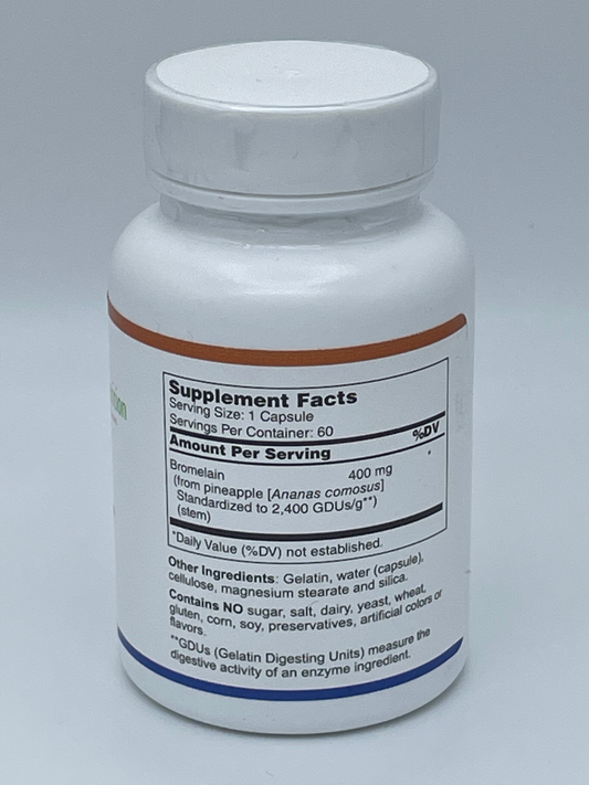 Bromelain / 400 mg / Proteolytic Enzyme